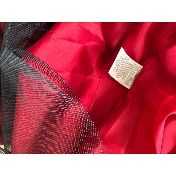 ALYCE PARIS Women's Wine Lace Croptop Mikado Mermaid Two-Piece Gown Size 000 - Picture 9 of 11